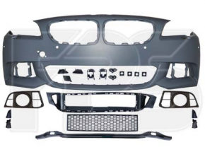 Lower grille front bumper central BMW 5 F10 11-16 M Pack without radar