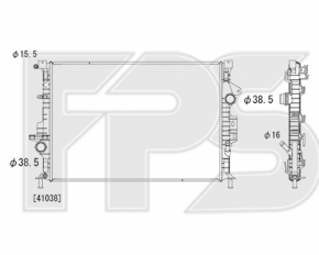 Radiator cooling water Ford Escape MK3 14-19 2.5 KOYORAD Japan
