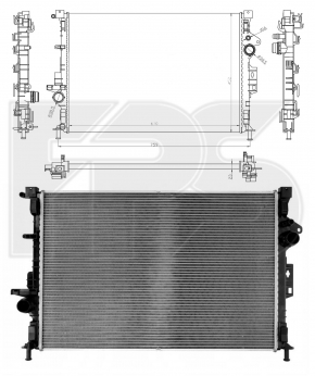 Radiator cooling water Ford Escape MK3 13-16 1.6T 2.0T 2.5 KOYORAD Japan