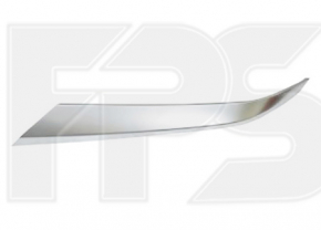 Front bumper molding left Hyundai Santa FE 19-20 light chrome