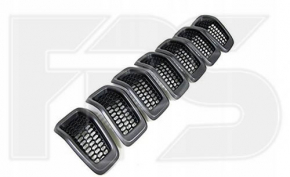 Radiator grill grill Jeep Cherokee KL 14-18 prerest ser set 7pcs