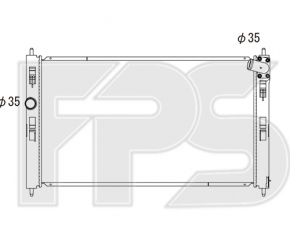 Radiator cooling water Mitsubishi Outlander Sport ASX 10- 2.0 2.4