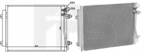 Air conditioner radiator condenser VW Passat b7 12-15 USA AVA