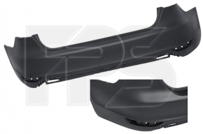 Bare rear bumper VW Jetta 12-14 USA hybrid, GLI