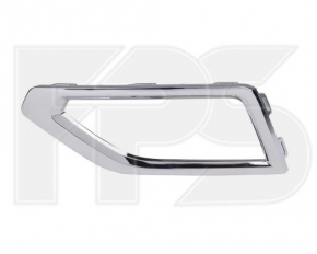 Fog light frame right VW Atlas 18-20 chrome