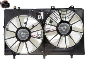 Diffuser radiator shroud assembly Toyota Highlander 08-10 hybrid