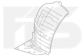 Front right fender liner Infiniti Q50 14- front part