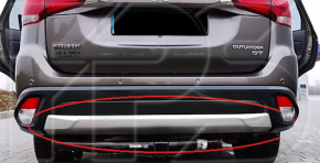 Rear bumper trim lower Mitsubishi Outlander 16-21 rest