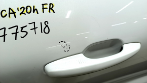 Ford Escape MK4 2020 keyless front right door assembly, white AZ, dents, scratches on molding