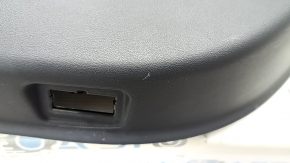 Tesla Model Y 20-25 rear right door panel, black leather, type 1, with backlighting, matte trim, with speaker, with suede insert, with window lift control, with door opening button, scratch