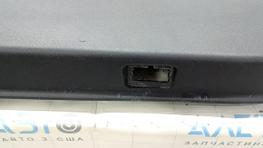Tesla Model Y 20-25 front right door panel, black leather, wood molding, Alcantara insert, with window control and door opening button, matte black trim, scratched