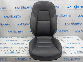 Tesla Model Y 20-25 driver's seat upholstery, black leather, heated, worn
