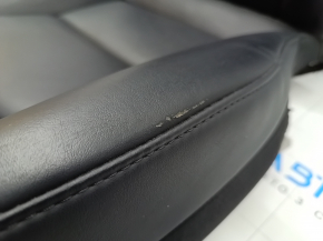 Tesla Model Y 20-25 driver's seat upholstery, black leather, heated, worn