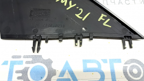 Tesla Model Y 20-25 exterior left triangle mirror cover, gloss black, broken mount, scratches