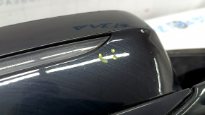 Right side mirror assembly for BMW 3 G20 19-24, 5-pin, turn signal, heated, BSM, Shadow-Line, black, bumpers