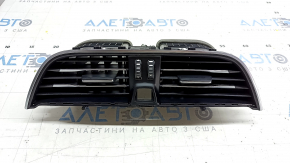 Ford Escape MK4 20-24 black and chrome front panel air vent, central, chrome trim, butt