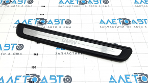 Front right outer door sill trim for BMW 3 G20 19-24, chrome, BMW lettering, broken fastener