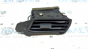 Right front panel air vent deflector for Ford Escape MK4 20-24, black with chrome, with trim