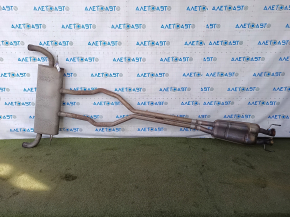 Muffler rear with barrel Ford Edge 19-24 2.7T AWD