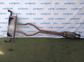Muffler rear with barrel Ford Edge 19-24 2.7T AWD