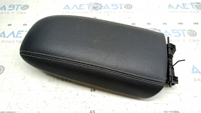 Ford Escape MK4 2020-24 center console armrest, black leather, gray stitching
