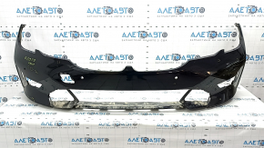Bare front bumper for BMW 3 G20 19-22 with parking sensors, black, scratches, sand