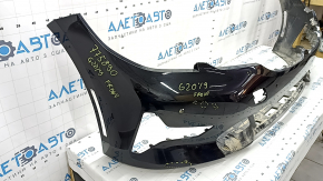 Bare front bumper for BMW 3 G20 19-22 with parking sensors, black, scratches, sand
