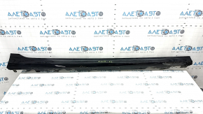 Right side sill for BMW 3 G20 19-24, black with backlight, scratches, dents
