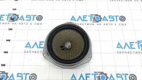 The front left door speaker of the Fiat 500L 14 is dented.