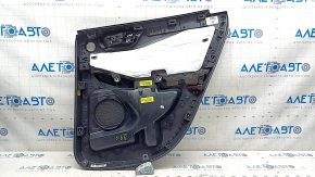 Door trim panel rear left Ford Escape MK4 20-22 black, beige leather armrest, with handle and overlays