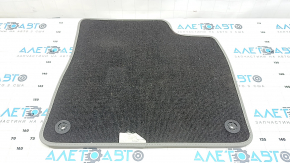 Front left floor mat for Audi Q7 16-25, gray, dry-cleanable