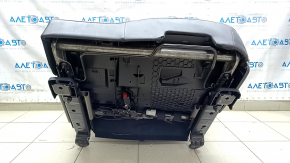 Rear seat, 2nd row, left, Ford Escape MK4 20-22, without airbag, leather, beige with black, perforation, with armrest and belt, scratches, cracked lining, needs cleaning