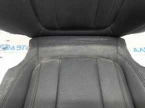 Driver's seat upholstery for BMW 3 G20 19-21, black leather, heated, dry-cleanable, water contact