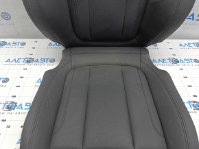 BMW 3 G20 19-21 passenger seat upholstery, black leather, heated, dry-cleanable, water contact