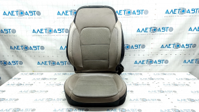 Ford Escape MK4 20-22 leather driver's seat upholstery, beige and black, perforated, dented leather, needs cleaning