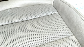 Leather upholstery for a Ford Escape MK4 20-22 passenger seat, beige and black, perforated, heated, dented leather, needs cleaning