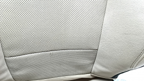 Leather upholstery for a Ford Escape MK4 20-22 passenger seat, beige and black, perforated, heated, dented leather, needs cleaning