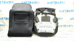 Leather upholstery for a Ford Escape MK4 20-22 passenger seat, beige and black, perforated, heated, dented leather, needs cleaning