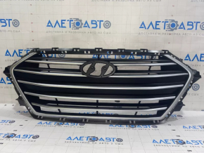Radiator grill grill Hyundai Elantra AD 17-18 prerest matte chrome