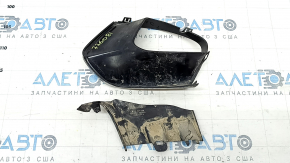 Front bumper air duct trim, right, BMW 3 G20 19-22 Sport Line, gloss black, scratches, cracked, dent, broken fasteners