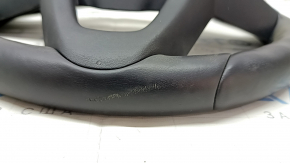 BMW 3 G20 19-24 black leather steering wheel with heated paddle shifters, Sport, with wiring, dented, scratches, needs cleaning, leather peeling
