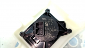 The ignition start-stop button on a Jeep Cherokee KL 14-23 has peeling paint and cracks.