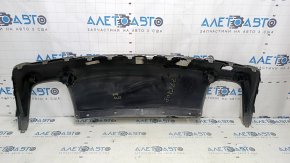 Jeep Cherokee KL 19-21 rear lower bumper trim for 2 pipes, gray, scratches, dented, broken fastener