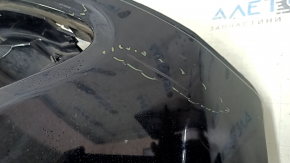 Jeep Cherokee KL 19-23 front bare bumper, upper part, without parking sensors, without tow hook cap, black, scratches, dented fasteners, non-factory holes