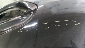 Jeep Cherokee KL 19-23 front bare bumper, upper part, without parking sensors, without tow hook cap, black, scratches, dented fasteners, non-factory holes