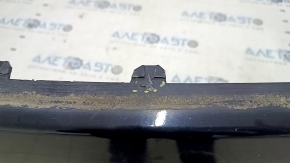 Jeep Cherokee KL 19-23 front bare bumper, upper part, without parking sensors, without tow hook cap, black, scratches, dented fasteners, non-factory holes