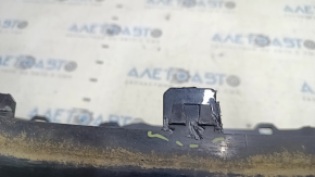 Jeep Cherokee KL 19-23 front bare bumper, upper part, without parking sensors, without tow hook cap, black, scratches, dented fasteners, non-factory holes