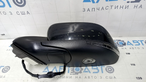 Left side mirror assembly for Jeep Cherokee KL 14-23, 7+7 pins, turn signal, heating, backlight, memory, BSM, sand, scratches