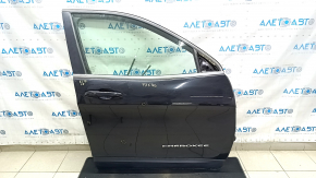 Jeep Cherokee KL 14-23 keyless front right door assembly, black PXJ, bumpers