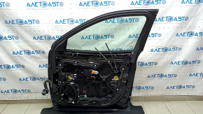 Jeep Cherokee KL 14-23 keyless front right door assembly, black PXJ, bumpers